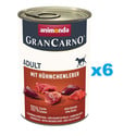 ANIMONDA Gran Carno Adult with Chicken liver 6x400 g z wątróbką kurczaka dla dorosłych psów