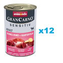 ANIMONDA Grancarno Sensitive wołowina z ziemniakami 12x400 g