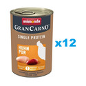 ANIMONDA Gran Carno Single Protein Adult Chicken Pur 12x400 g kurczak dla dorosłych psów