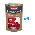 ANIMONDA Gran Carno Single Protein Adult Beef Pur 6x400 g wołowina dla dorosłych psów