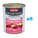 ANIMONDA Grancarno Sensitive wołowina z ziemniakami 6x800 g