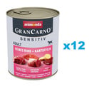 ANIMONDA Grancarno Sensitive wołowina z ziemniakami 12x800 g