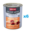 ANIMONDA GranCarno Sensitiv Pure Chicken&Rice 6x800 g kurczak z ryżem dla dorosłych wrażliwych psów