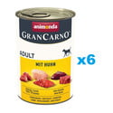 ANIMONDA Gran Carno Adult with Chicken 6x400 g z kurczakiem dla dorosłych psów