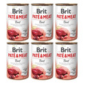 BRIT Pate&Meat beef 6x400 g pasztet z wołowiną dla psa