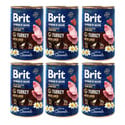 BRIT Premium by Nature Junior Turkey and liver 6x400 g indyk i wątroba naturalna karma dla szczeniąt