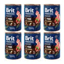 BRIT Premium by Nature 6x400 g z wieprzowiną i przełykami dla psa