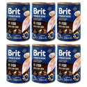 BRIT Premium by Nature Fish&Fish Skin 6x400 g ryba i rybie skóry naturalna karma dla psów