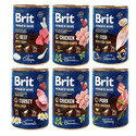 BRIT Premium by Nature Mix smaków 6x400 g naturalna karma dla psa