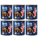 BRIT Premium by Nature 6x800 g jagnięcina i gryka naturalna karma dla psa