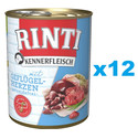 RINTI Kennerfleisch Poultry hearts serca drobiowe 12x400 g