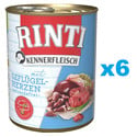 RINTI Kennerfleisch Poultry hearts serca drobiowe 6x800 g