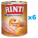 RINTI Singlefleisch Chicken Pure 6x400 g monoproteinowa kurczak