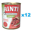 RINTI Kennerfleish Senior Beef 12x800 g z wołowiną dla starszych psów