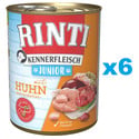 RINTI Kennerfleish Junior Chicken 6x800 g z kurczakiem dla szczeniąt