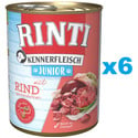 RINTI Kennerfleish Junior Beef 6x800 g z wołowiną dla szczeniąt