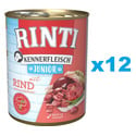 RINTI Kennerfleish Junior Beef 12x800 g z wołowiną dla szczeniąt