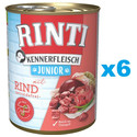 RINTI Kennerfleish Junior Beef 6x400 g z wołowiną dla szczeniąt