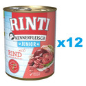 RINTI Kennerfleish Junior Beef 12x400 g z wołowiną dla szczeniąt