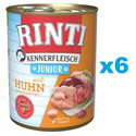 RINTI Kennerfleish Junior Chicken 6x400 g z kurczakiem dla szczeniąt