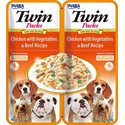 Dog Twin Kurczak, warzywa i wołowina w bulionie dla psów 2x40 g