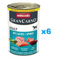 ANIMONDA GranCarno Adult łosoś i szpinak 6x400g