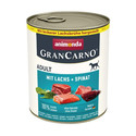 GranCarno Adult łosoś i szpinak 800g
