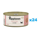 APPLAWS Cat Adult Tuna with Salmon in Broth tuńczyk z łososiem w bulionie 24x156 g