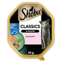 SHEBA Classics tacka 85 g mokra karma pełnoporcjowa dla dorosłych kotów z łososiem w terynie
