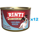 RINTI Gold Poultry hearts Mini Serca drobiowe dla psów ras małych 12x185 g