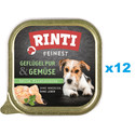RINTI Feinest Poultry Pure&Vegetables tacka drób i warzywa 12x150 g