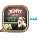 RINTI Feinest Poultry Pure&Vegetables tacka drób i warzywa 48x150 g