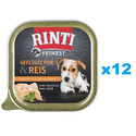RINTI Feinest Poultry Pure&Rice tacka drób i ryż 12x150 g
