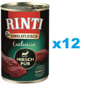 RINTI Singlefleisch Exclusive Venison Pure monobiałkowa dziczyzna 12x400 g