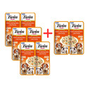 INABA Dog Twin Kurczak, warzywa i wołowina w bulionie dla psów 2x40 g 3+1 GRATIS