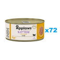 APPLAWS Kitten Chicken Breast mokra karma dla kociąt kurczak w galaretce 72X70 g