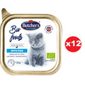 BUTCHER'S BIO foods ryba tacka 12x85 g pasztet dla kota