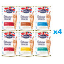 BUTCHER'S Delicious Dinners Mix smaków w galaretce 24x400g kawałki z kurczakiem, z dziczyzną, z pstrągiem, z rybą morską, z wołowiną