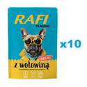 RAFI Classic karma mokra z wołowiną dla psa 10x400g