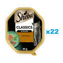 SHEBA Classics tacka 22x85 g mokra karma pełnoporcjowa dla dorosłych kotów z dziczyzną w terynie