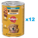 PEDIGREE Adult puszka 12x400g - mokra karma dla psów z kurczakiem i marchewką w galaretce