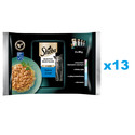 SHEBA Selection Select Slices Rybne Smaki 52x85g mokra karma pełnoporcjowa dla kotów w sosie kawałki z łososiem i dorszem czarnym, białą rybą, rybą oceaniczną, dorszem