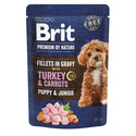 Premium By Nature Puppy Junior Fillets in Gravy z indykiem i marchewką 24x85g