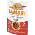 IAMS Cat Beef & Carrots Jelly karma dla kota z wołowiną w galaretce 85g