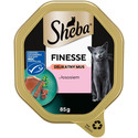 SHEBA Finesse tacka 85 g mokra karma pełnoporcjowa dla dorosłych kotów z łososiem w pasztecie