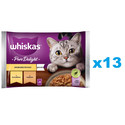 WHISKAS Adult saszetka 52x85g Drobiowe Frykasy mokra karma dla dorosłych kotów w galaretce z: kurczakiem, indykiem
