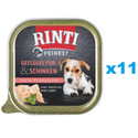 RINTI Feinest Poultry Pure&Ham tacka drób i szynka 11x150 g
