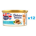 BUTCHER'S Classic Delicious Dinners z tuńczykiem i rybą morską mus 12 x 85 g