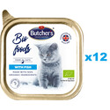 BUTCHER'S BIO foods ryba tacka 12x85 g pasztet dla kota