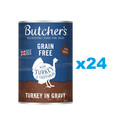 BUTCHER'S Original Recipe in Gravy, karma dla psa, kawałki z indykiem w sosie 24 x 400g